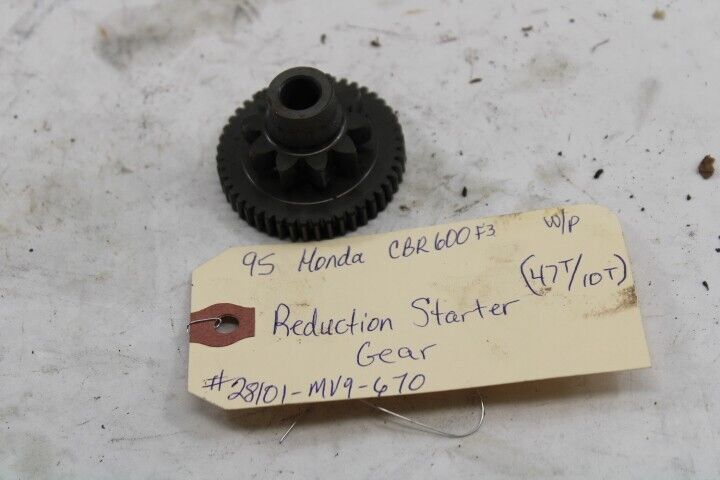 OEM Honda Motorcycle Reduction Starter Gear (47T/10T) 1995 CBR600F3 White