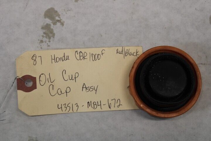 Oil Cup Cap 43513-MB4-672 1987 Honda CBR1000F Hurricane