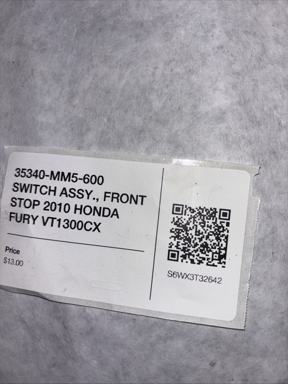 35340-MM5-600 SWITCH ASSY., FRONT STOP 2010 HONDA FURY VT1300CX