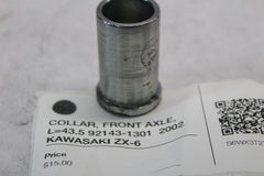 COLLAR, FRONT AXLE, L=43.5 92143-1301  2002 KAWASAKI ZX-6