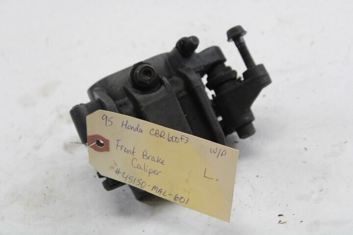 OEM Honda Motorcycle Front Brake Caliper LEFT 45150-MAL-601 1995 CBR600F3 White