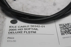 IDLE CABLE 56342-01 2005 HD SOFTAIL DELUXE FLSTNI