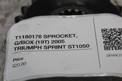T1180176 SPROCKET, G/BOX (19T) 2005 TRIUMPH SPRINT ST1050