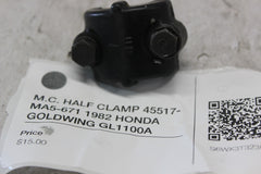 M.C. HALF CLAMP 45517-MA5-671 1982 HONDA GOLDWING GL1100A