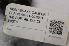 REAR BRAKE CALIPER BLACK 44441-00 2001 H-D SOFTAIL DUECE FXSTD