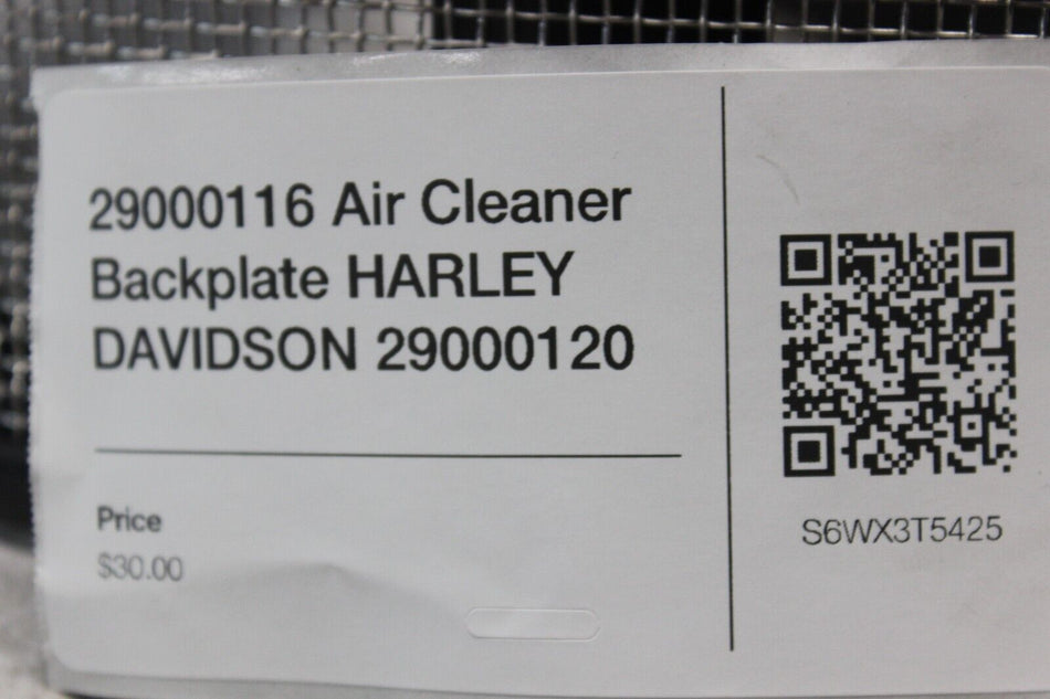 29000116 Air Cleaner Backplate HARLEY DAVIDSON 29000120