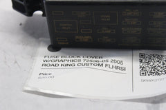 FUSE BLOCK COVER W/GRAPHICS 72536-05 2005 ROAD KING CUSTOM FLHRSI