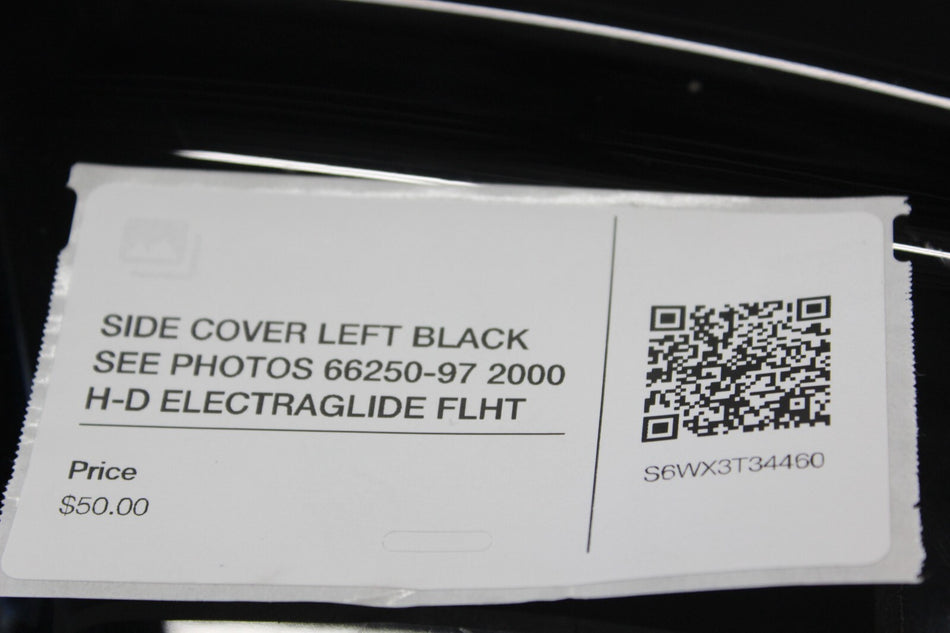 SIDE COVER LEFT BLACK SEE PHOTOS 66250-97 2000 H-D ELECTRAGLIDE FLHT