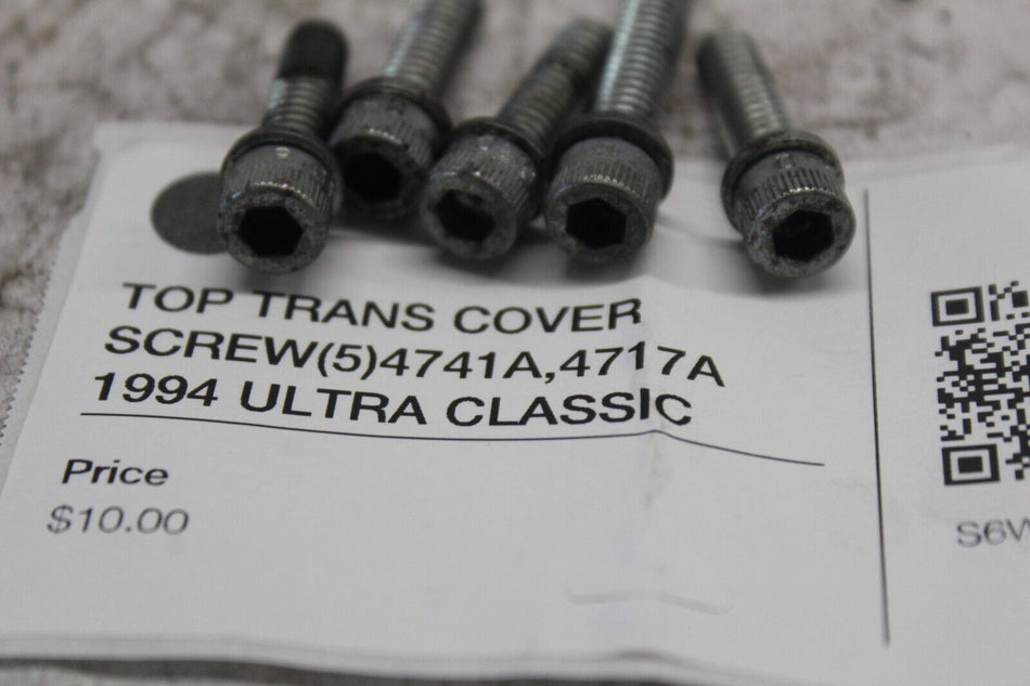 TOP TRANS COVER SCREW (5) 4741A, 4717A  1994 ULTRA CLASSIC