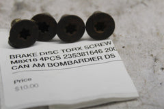 BRAKE DISC TORX SCREW M8X16 4PCS 235381646 2004 CAN AM BOMBARDIER DS 650