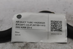 AIR DUCT TUBE 14X20X525 (EXCEPT CALIF.)92190-1415  2002 KAW ZX-6