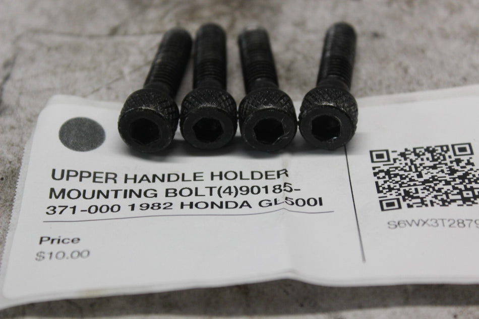 UPPER HANDLE HOLDER MOUNTING BOLT (4) 90185-371-000 1982 HONDA GL500I