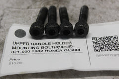 UPPER HANDLE HOLDER MOUNTING BOLT (4) 90185-371-000 1982 HONDA GL500I
