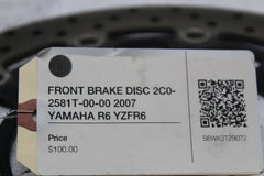 FRONT BRAKE DISC 2C0-2581T-00-00 2007 YAMAHA R6 YZFR6