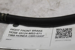 RIGHT FRONT BRAKE HOSE 45124-MS2-871  1988 HONDA CBR1000F