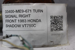 33400-ME9-671 TURN SIGNAL RIGHT FRONT 1983 HONDA SHADOW VT750C