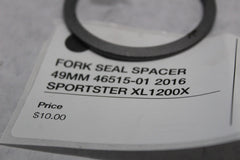 FORK SEAL SPACER 49MM 46515-01 2016 SPORTSTER XL1200X