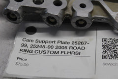 Cam Support Plate 25267-99, 25245-00 2005 ROAD KING CUSTOM FLHRSI