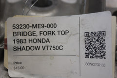 53230-ME9-000 BRIDGE, FORK TOP 1983 HONDA SHADOW VT750C