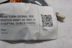 REAR TURN SIGNAL SEE PHOTOS 68887-00 2001 H-D SOFTAIL DUECE FXSTD