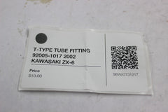 T-TYPE TUBE FITTING 92005-1017 2002 KAWASAKI ZX-6