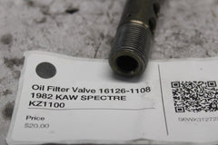 Oil Filter Valve 16126-1108 1982 KAW SPECTRE KZ1100