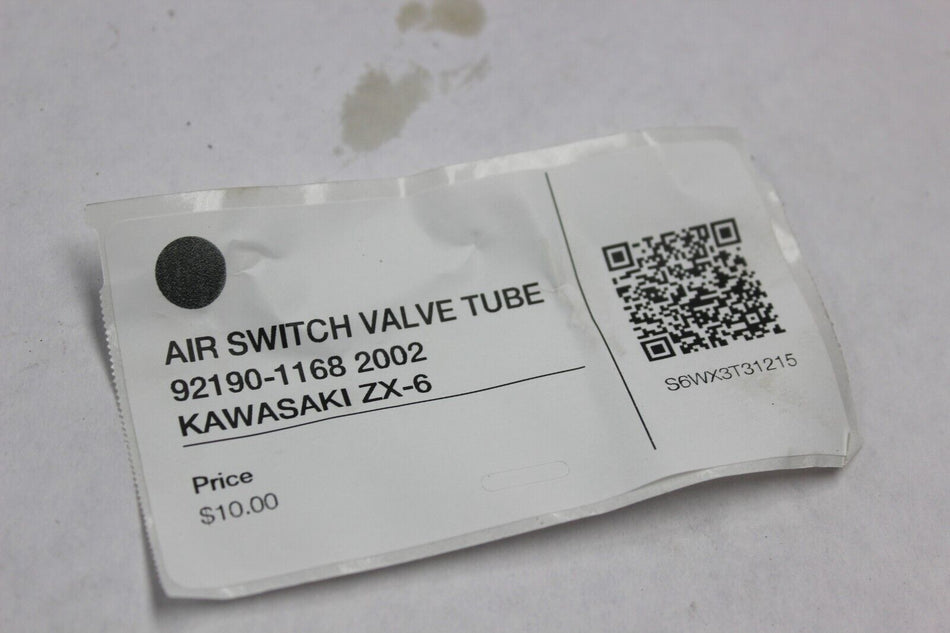 AIR SWITCH VALVE TUBE 92190-1168 2002 KAWASAKI ZX-6