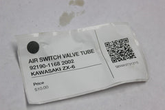 AIR SWITCH VALVE TUBE 92190-1168 2002 KAWASAKI ZX-6