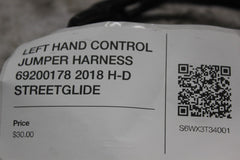 LEFT HAND CONTROL JUMPER HARNESS 69200178 2018 H-D STREETGLIDE