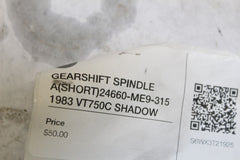 GEARSHIFT SPINDLE A (SHORT) 24660-ME9-315 1983 VT750C SHADOW