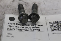 Front Brake Caliper Screw (2) 44160-00 2005 ROAD KING CUSTOM FLHRSI