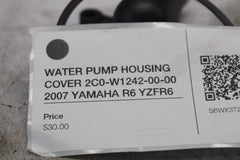 WATER PUMP HOUSING COVER 2C0-W1242-00-00 2007 YAMAHA R6 YZFR6