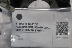 T1300111 STATOR, ALTERNATOR, 550MM LEAD 2005 TRIUMPH SPRINT