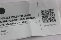 THRUST WASHER 25MM 90461-723-911 1986 HONDA V65 MAGNA VF1100C