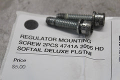 REGULATOR MOUNTING SCREW 2PCS 4741A 2005 HD SOFTAIL DELUXE FLSTNI