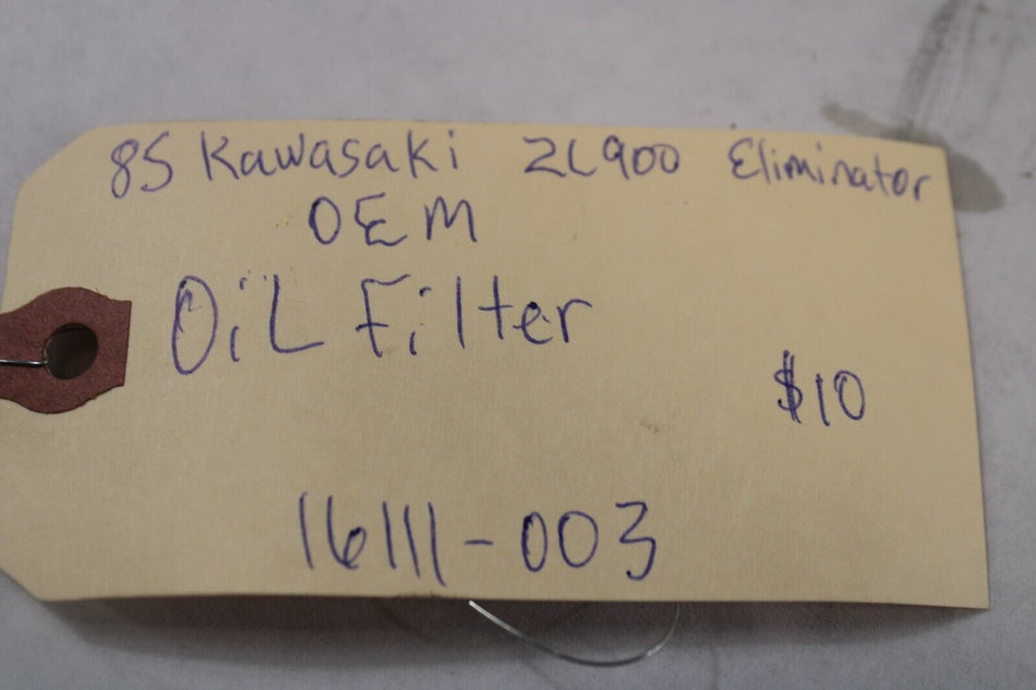 1985 Kawasaki Eliminator ZL900 O.E.M Oil Filter 16111-003