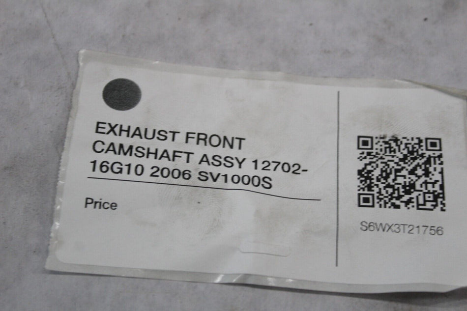 EXHAUST FRONT CAMSHAFT ASSY 12702-16G10 2006 SV1000S