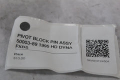 PIVOT BLOCK PIN ASSY 50003-89 1995 HD DYNA FXDS
