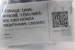 STORAGE TANK W/HOSE  17551-ME5-000 1983 HONDA NIGHTHAWK CB650SC