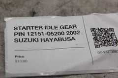 STARTER IDLE GEAR PIN 12151-05200 2002 SUZUKI HAYABUSA