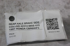 REAR AXLE BRAKE SIDE COLLAR 42312-MAE-010 1997 HONDA  CBR600F3