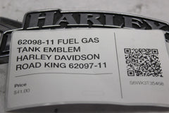 62098-11 FUEL GAS TANK EMBLEM HARLEY DAVIDSON ROAD KING 62097-11