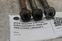 Shock Absorber Link Plate Bolts (10x62) 90101-MBB-000 2000 HONDA CBR600F4