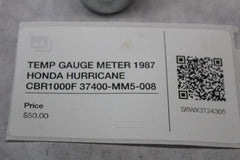 TEMP GAUGE METER 1987 HONDA HURRICANE CBR1000F 37400-MM5-008