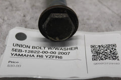 UNION BOLT W/WASHER 5EB-12822-00-00 2007 YAMAHA R6 YZFR6