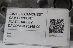 24598-99 CAMCHEST CAM SUPPORT PLATE HARLEY DAVIDSON 25245-00