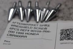 AFTERMARKET SPIKE WNDSHIELD SCREW 6PCS REF# 90109-SB6-000 1998 HONDA CBR900RR