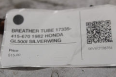 BREATHER TUBE 17335-415-670 1982 HONDA GL500I SILVERWING