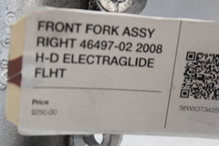 FRONT FORK ASSY RIGHT 46497-02 2008 H-D ELECTRAGLIDE FLHT