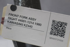 FRONT FORK ASSY RIGHT 44001-1214 1980 KAWASAKI KZ440